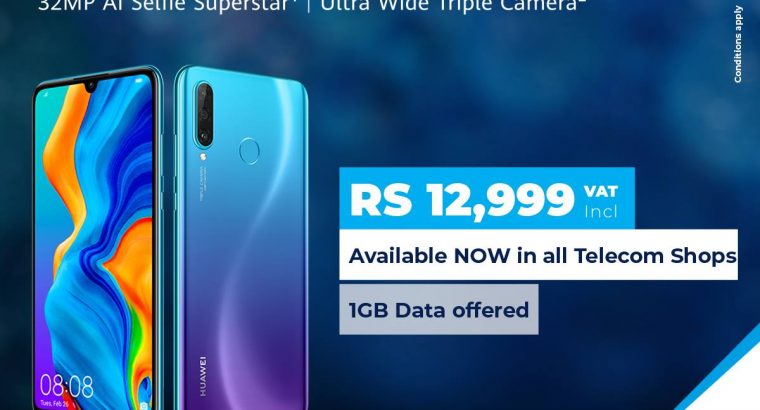 Mauritius Telecom – HuaweiP30 Lite at only Rs 12,999