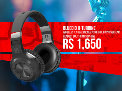 Media Space – Bluedio H+(Turbine) Wireless Bluetooth Stereo Headphones Micro-SD Music String/FM Radio BT4.1 On-ear Headphones( Rs.1650