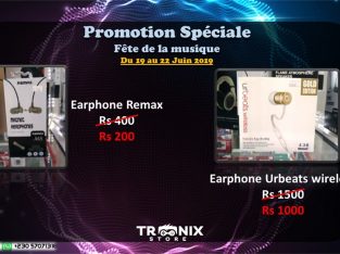 Tronix Store – Promo Fête de la musique from Rs200