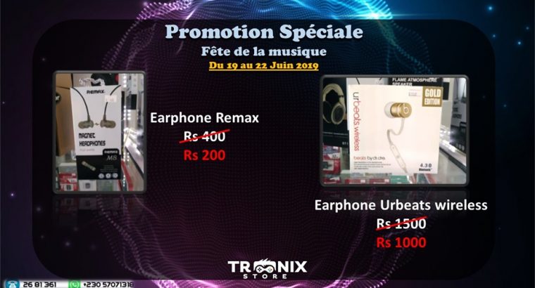 Tronix Store – Promo Fête de la musique from Rs200