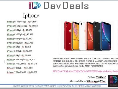 Dav Deals – iPhone Mobile Phone Price List