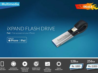 101 multimedia – iXpand Flash Drive 128GB Rs1850